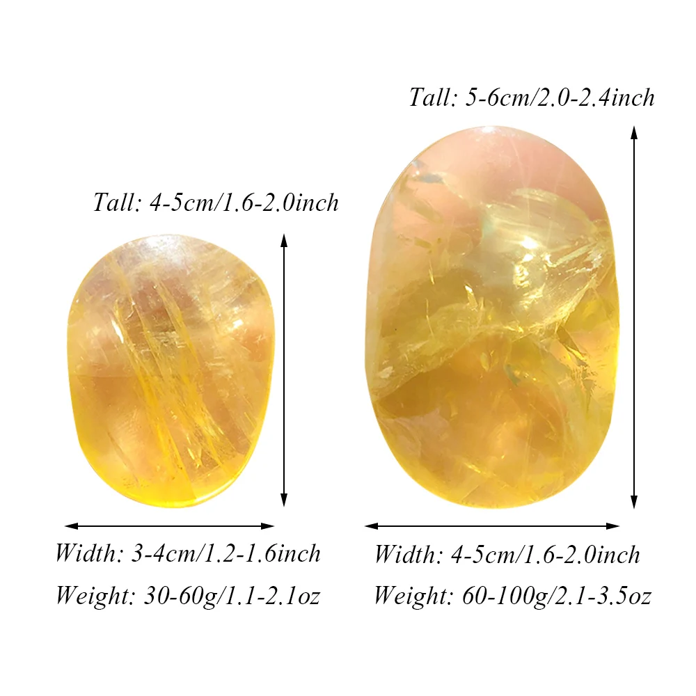 Natural High quality Citrine palms Crackled Rock Healing Stone Crystal Tumbled For Feng Shui Decoration