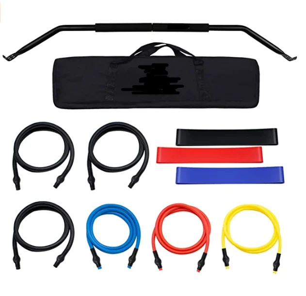 Portable Home Gym Resistance Bands Equipment System 6 Resistance Band Weightlifting Training Kit Bow and arrow fitness