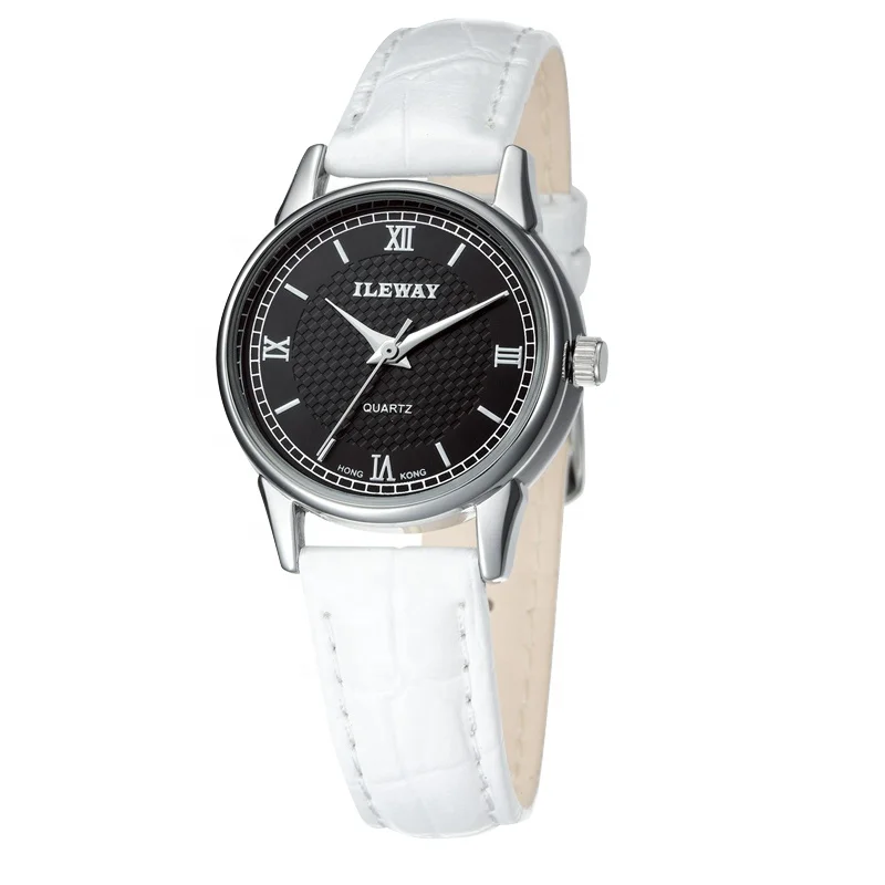 Analog Watch Student Leather Strap Wrist Watch Women 3 Atm Girls Quartz Watch