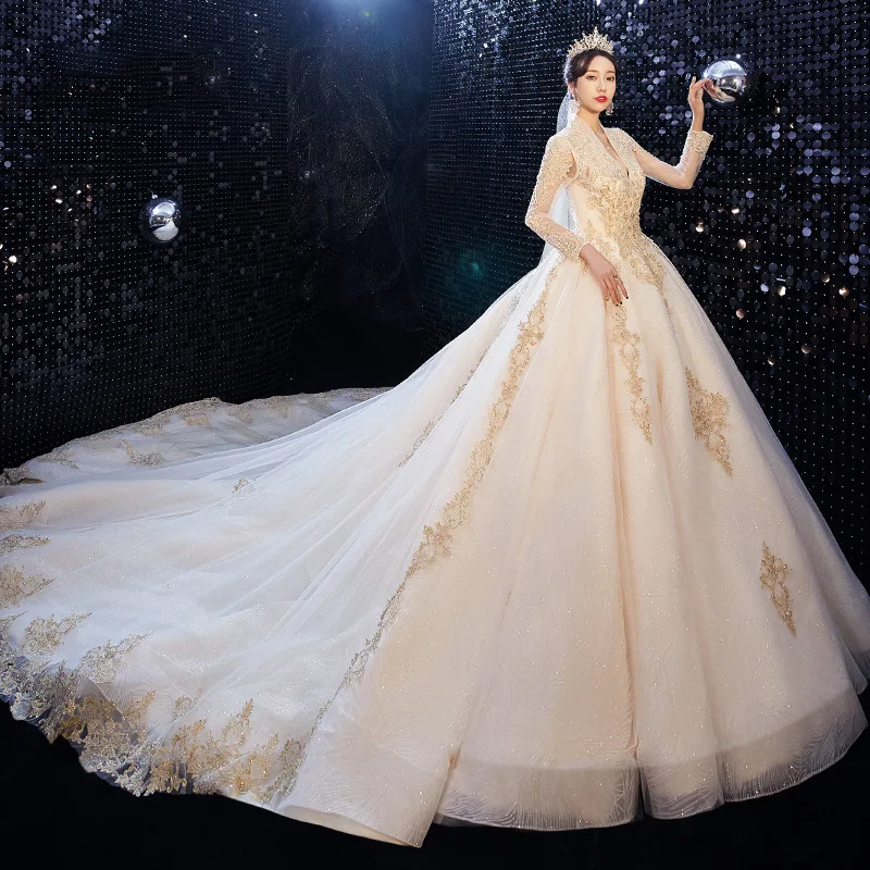 ZX-6025 2024 New High Quality Mermaid Sling Wedding Dress Vintage Style Explosive Modifications A-Line Silhouette Chapel Train