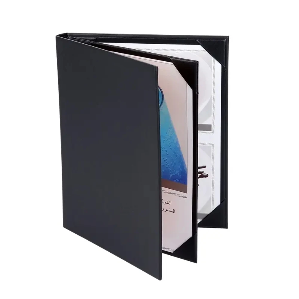 Premium PU Leather Menu Folder Waterproof Coffee Menu Cover for  Restaurant Home Hotel Use