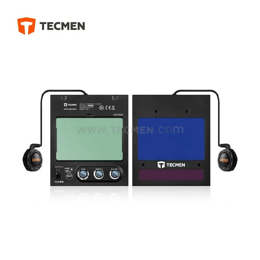 Сварочный шлем ADF815SG iMUX TM16 TECMEN с автоматическим затемнением солнечной тенью 5-8/9-13 Сварка/Резка/шлифовка оптический класс