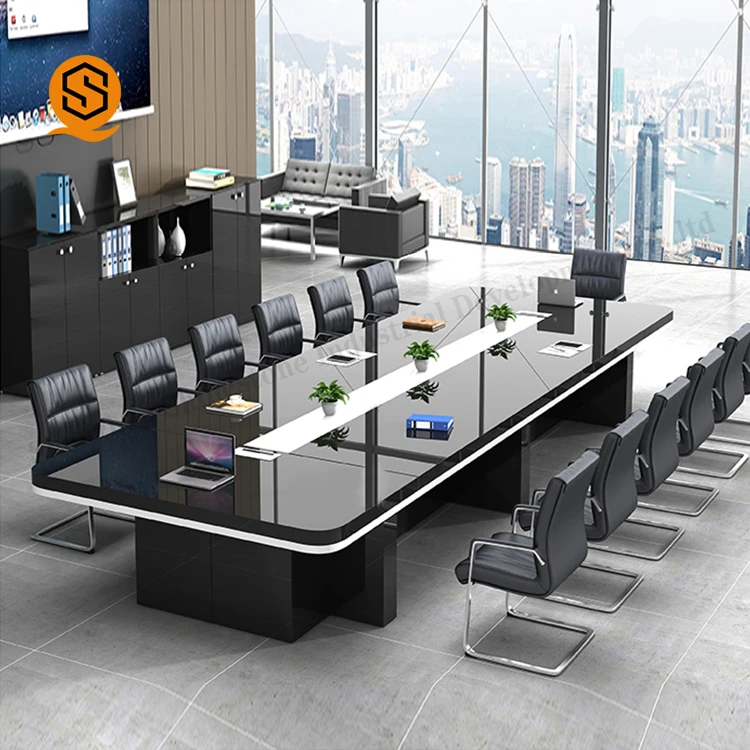 China Conference Room Stone Marble Top Modern Design Office Furniture White Conference Table