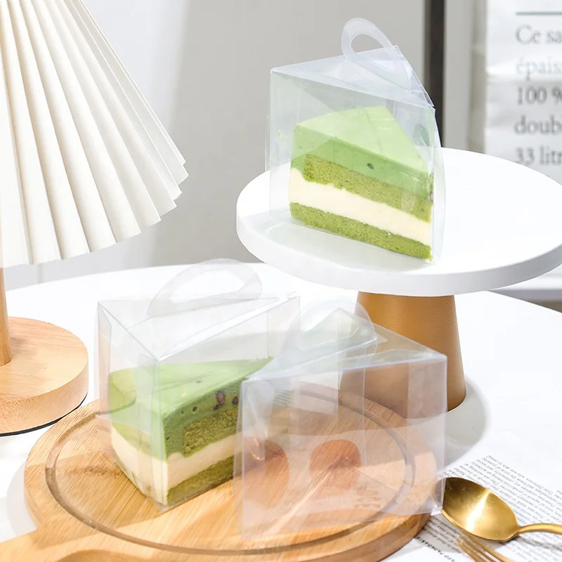 Factory Discount Brief Designed Compact Portable Triangle Cake Boxes In Bulk