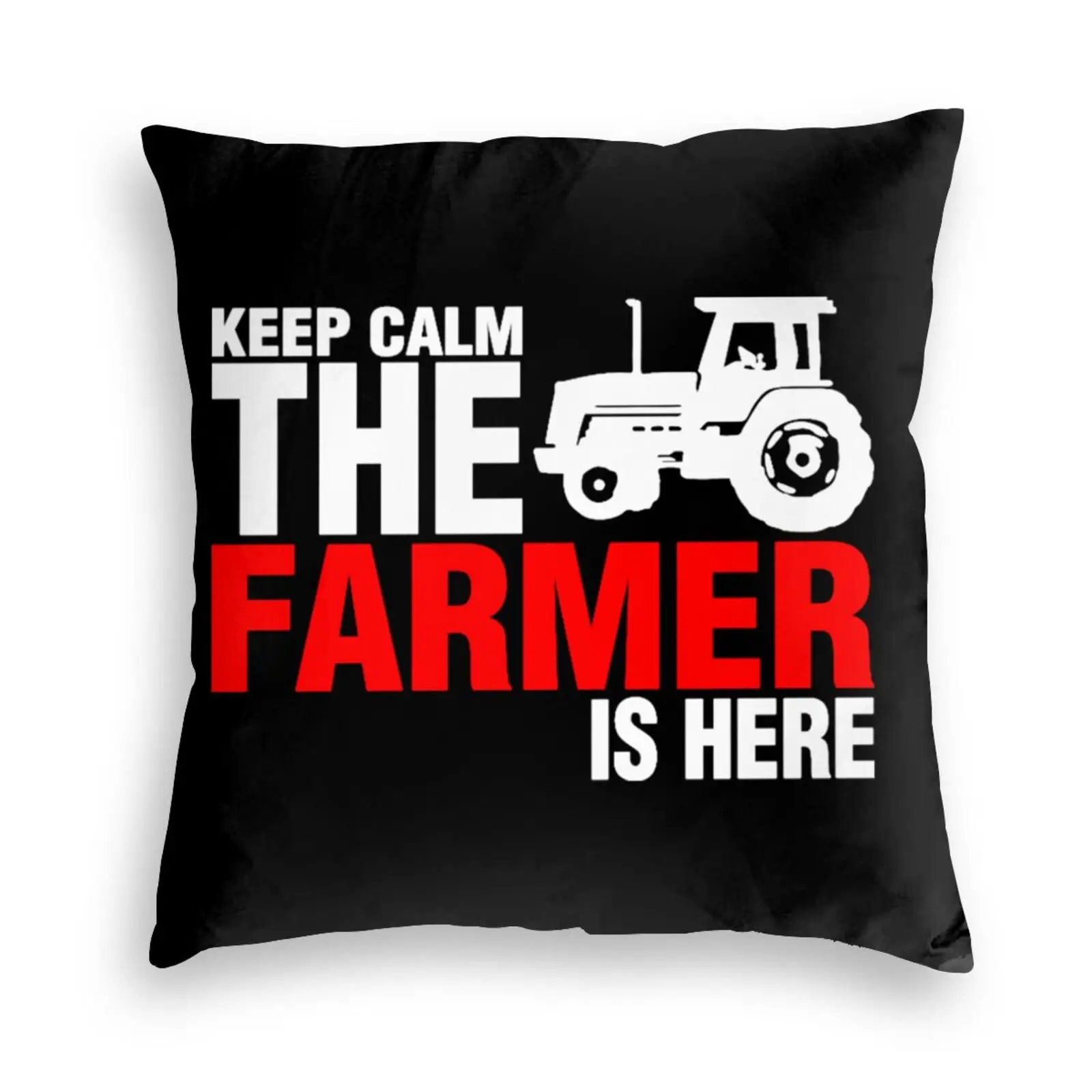 
Keep Calm The Farmer Is Here Throw pillows covers cases Velvet pillowcase Cushion 26x26 navy blue cover throw pink gold red 