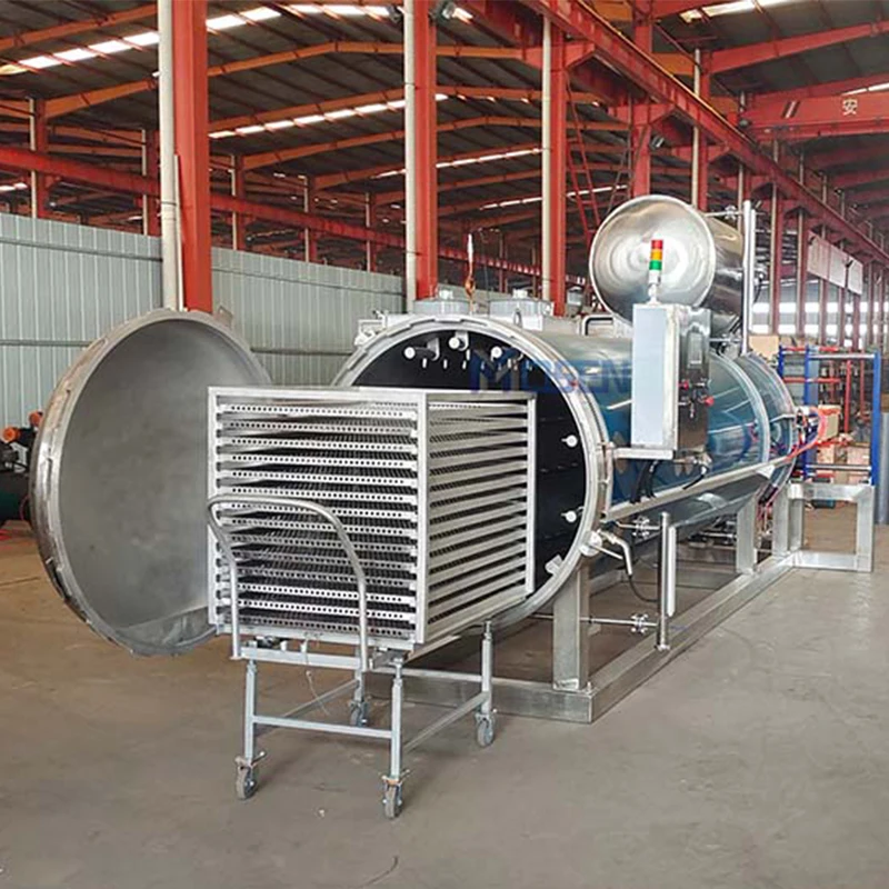 canned food/glass jars food sterilizing autoclave water spray retort machine