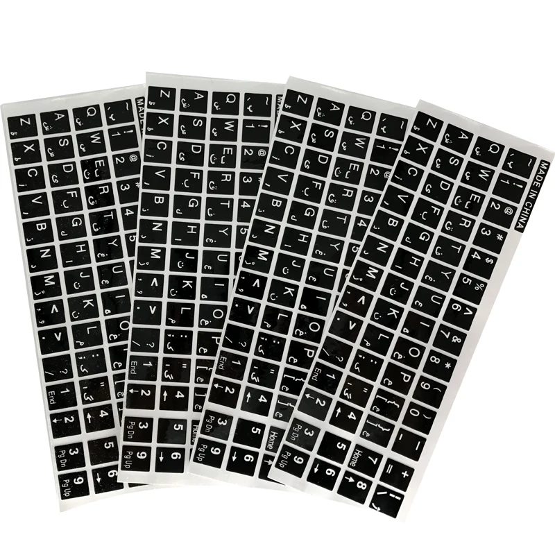 Заводская наклейка на клавиатуру ноутбука для светодиодной клавиатуры английская испанская