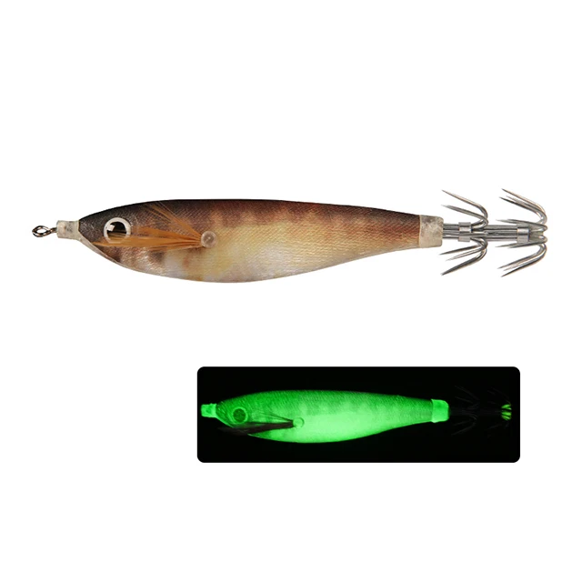 Factory Sale 11cm 10g Glow Squid Float Rig Build in Sound Beads Sharp Umbrella Needle Luminous Body Jiggers EGI Shrimp