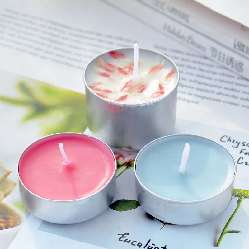 Candle Manufacturer OME / ODM Color lighting tea wax cheap price 100%  Paraffin Birthdays party