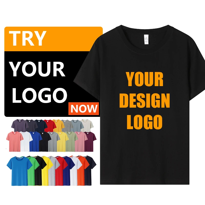 Wholesale Classic Round Neck Cheap T Shirt 100% Cotton t shirt custom printing with logo White Plain cotton t-shirt polyester