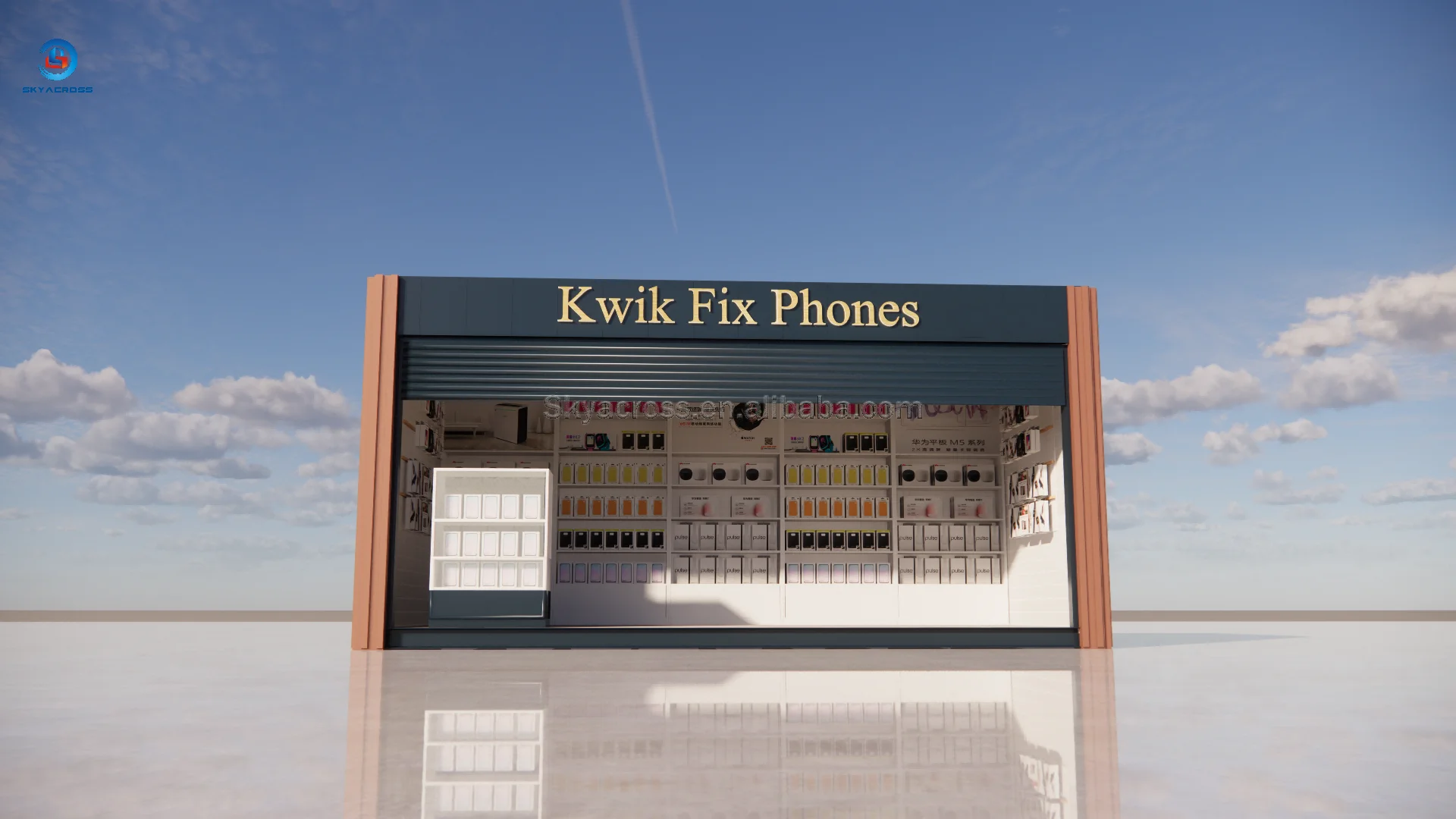 Outdoor Mobile Container Prefabricated Shops Stores 20ft Prefab Leisure Container House Commercial Container Store For Dormitory