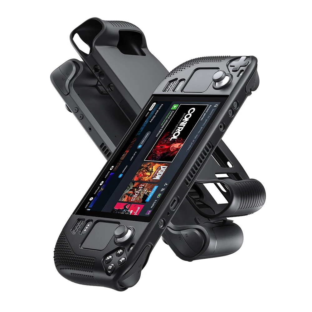 JSAUX Steam Deck Silicone Case Protector with Full Protection Shock Absorption and Anti Scratch Design for Steam Deck