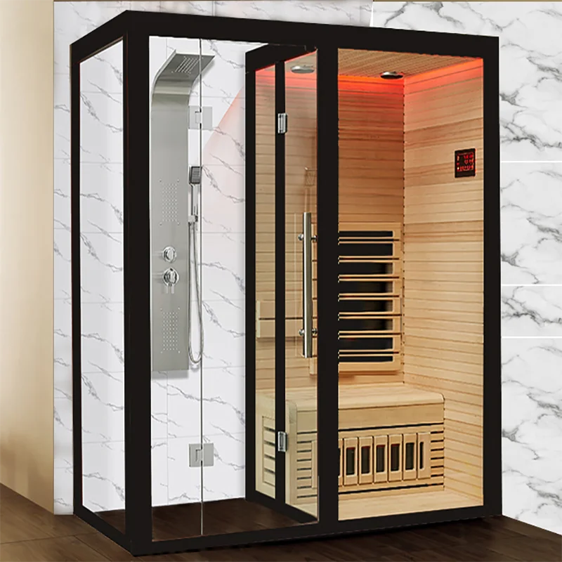 2024 New Design 1 Person Hybrid Sauna Portable Sauna and Ice Tub
