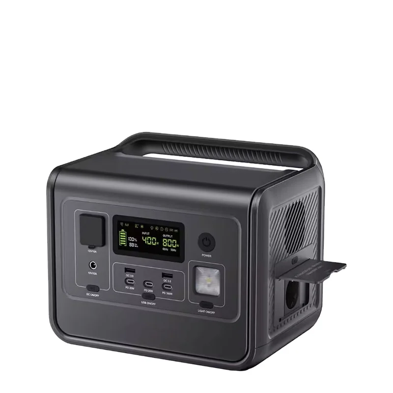 800W/512Wh portable power station for camping and outdoor power bank with factory price