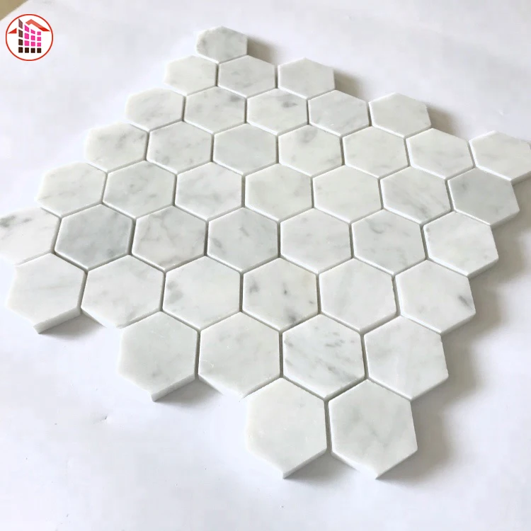 Alibaba Best Wholesale Hexagon Natural Stone Tile,White Marble Mosaic Tile