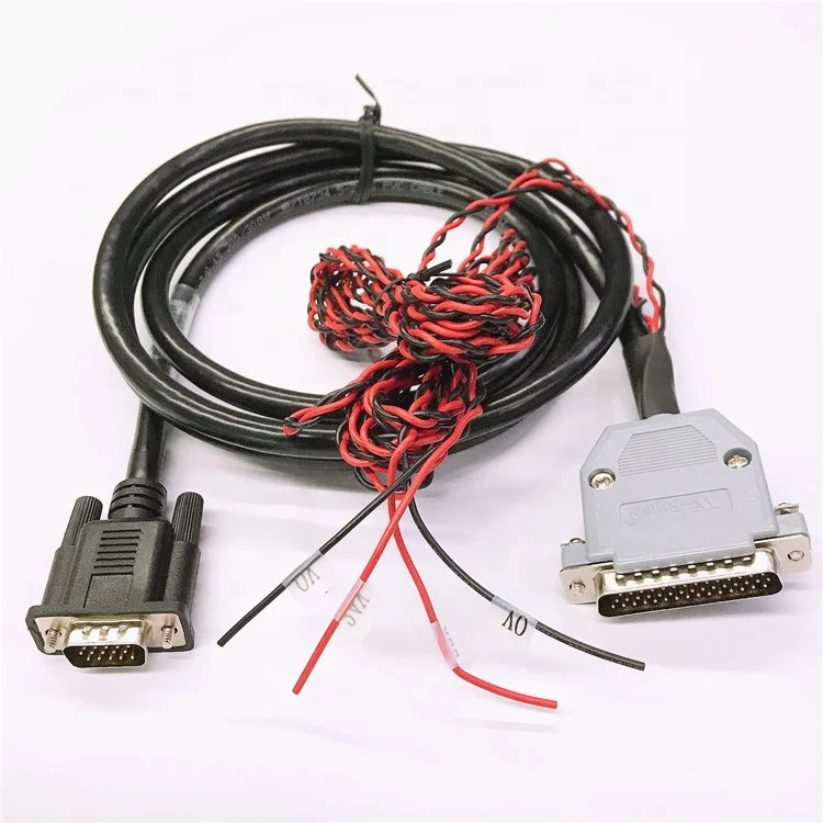 Custom Wire Harness Cable Assembly BNC RS232 DB15Pin male female  wire harness/battery/Solar cable