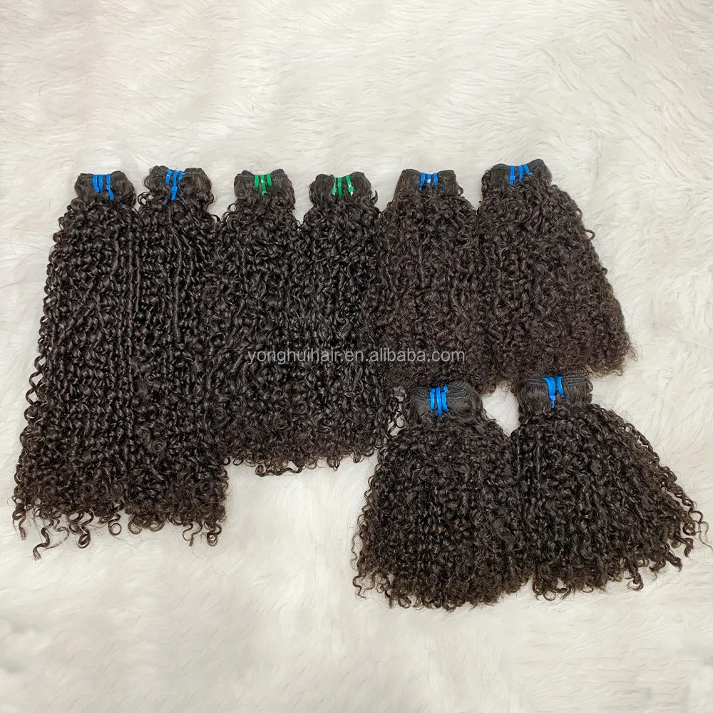 SDD curls black brown colors pixie curly human weave ship in 24 hours