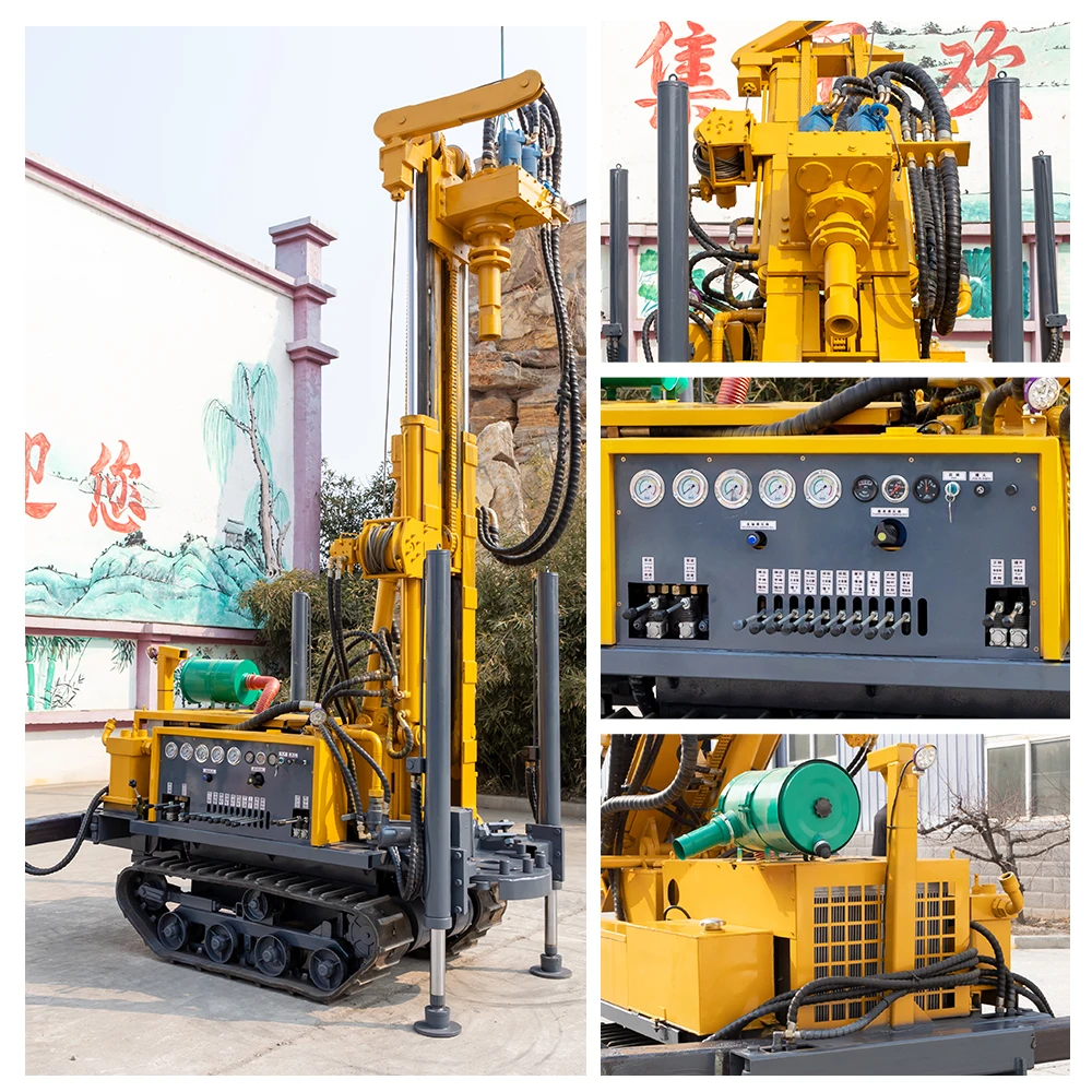 2024 Water Well Drilling Rig Machine 100m Hydraulic Mine Drilling Rigs Rotary Hole Borehole Drill Machines for Sale