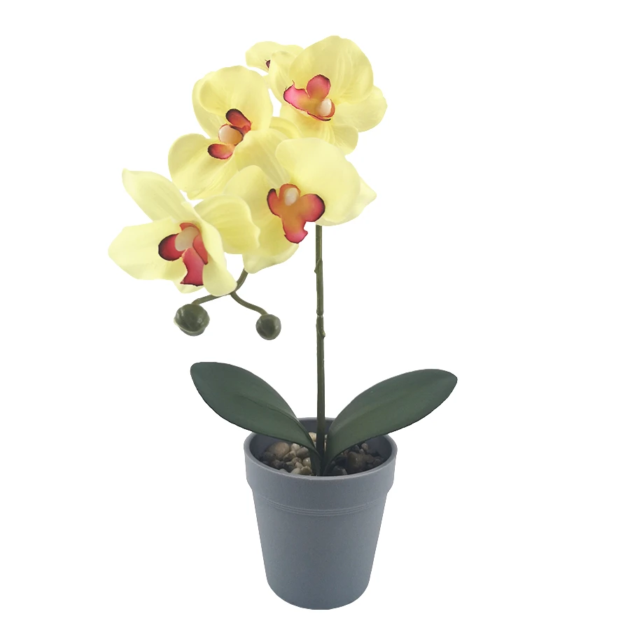 Home accessories Artificial  flower decoration Phalaenopsis vase living room table tea table vase overall floral decoration