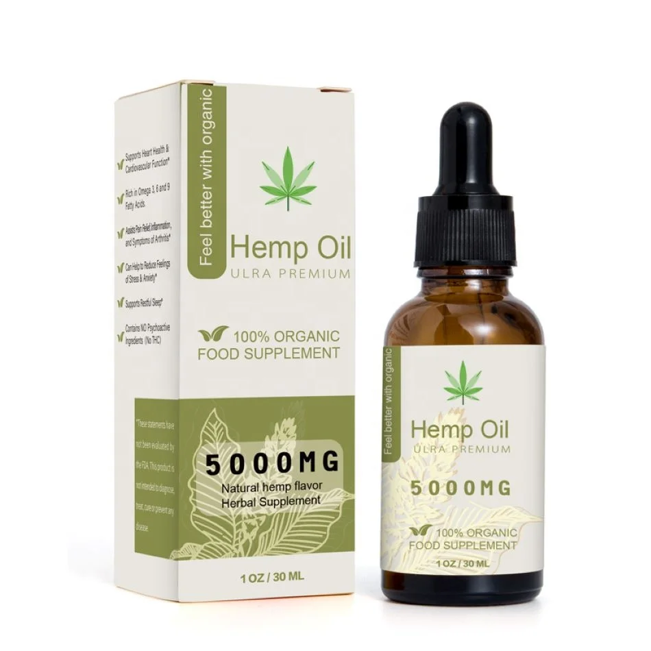 
12 years factory free sample custom label 100% natural plant leaf extract CBD oil full spectrum 