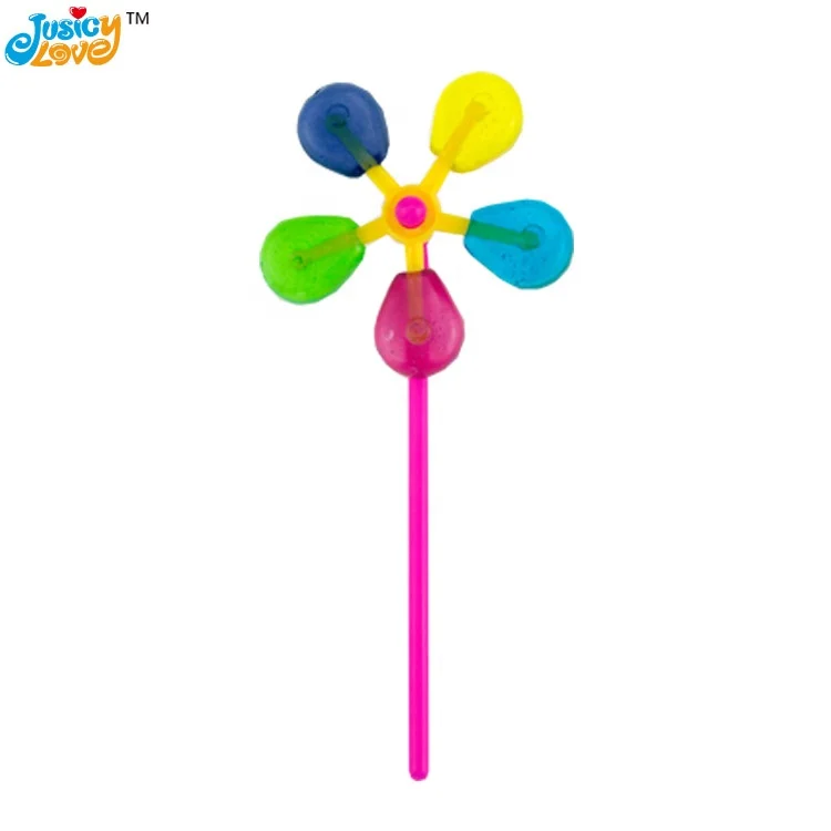 High Quality Colorful Windmill Fruity Flavor Hard Lollipop Candy