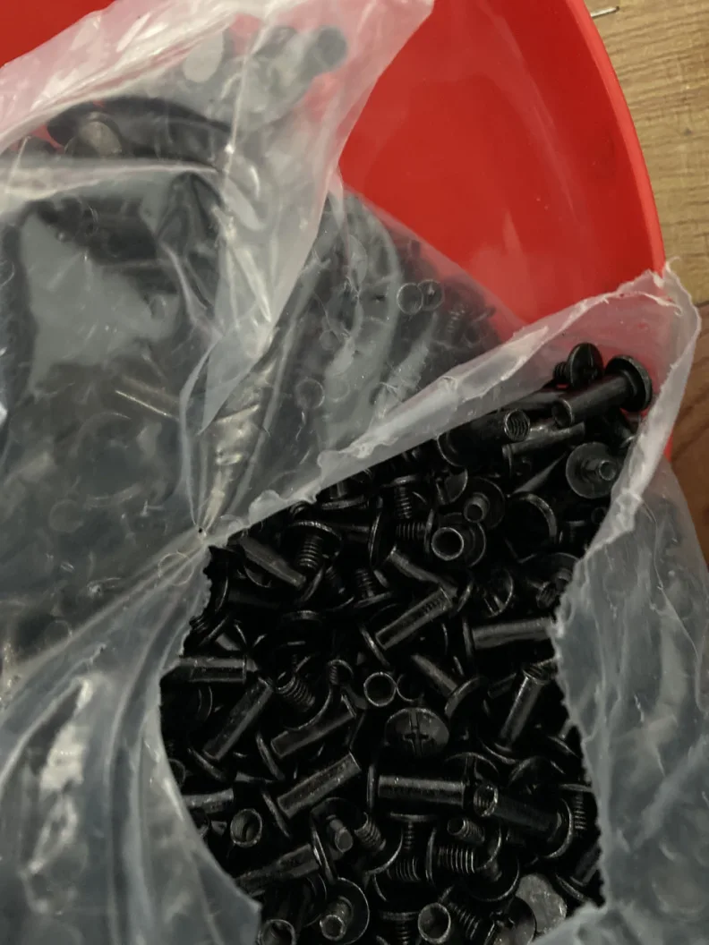 OEM M3 Slotted Small Black Chicago Book Screw Binding Screws