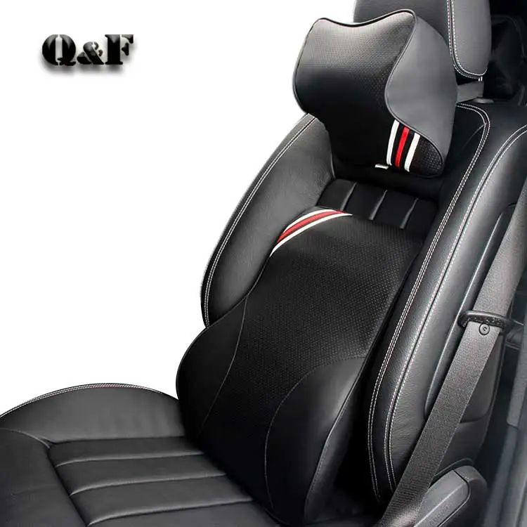 Hot Selling Best 2 in 1 Adjusted Car Seat Neck Pillow Back Headrest Pillows Memory Foam
