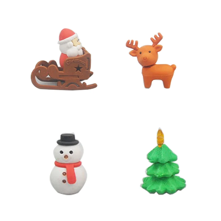 China School Mini Office Stationery Set Eraser Creative Cartoon Animals Cute Eraser Set