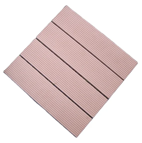 DIY wood plastic composite floor patio garden swimming pool balcony piso walkway roof tiles WPC board interlocking deck tiles