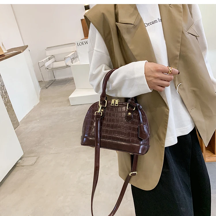 2022 Luxury women handbag pu leather shell bag for ladies sling wholesales custom crossbody handbags for women luxury leather