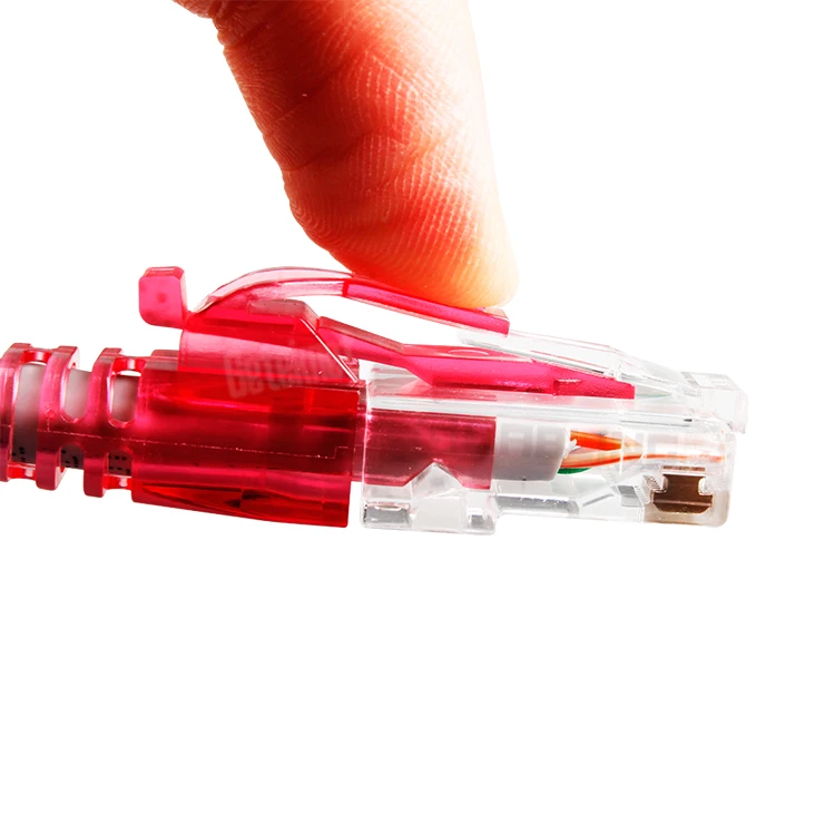 Geteknet High quality UTP cat6 lan patch cable with lock UTP FTP patch cord cat6 cat6a Ethernet RJ45 8P8C patch cord