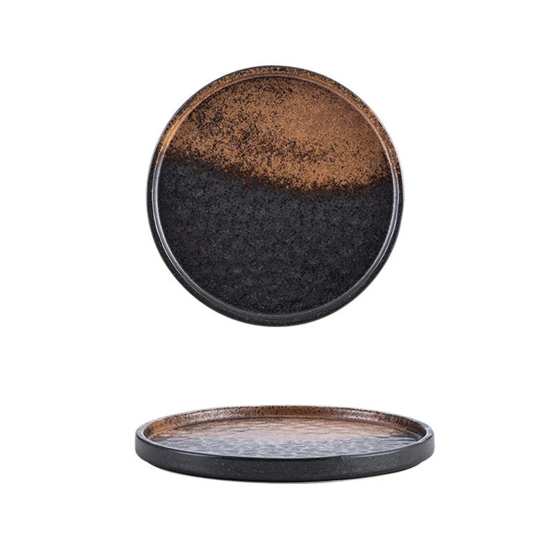 rust stoneware hotel dinnerware steinzeug teller banquet platter dinner dishes serving catering ceramic porcelain charge plates