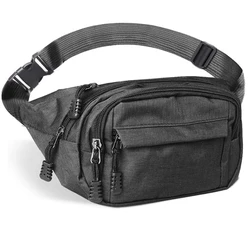 Поясная Сумка на заказ, водонепроницаемая Спортивная бананка с 4 карманами на молнии, для путешествий, пешего туризма, отдыха, сумка на бедро, камбоджийский завод