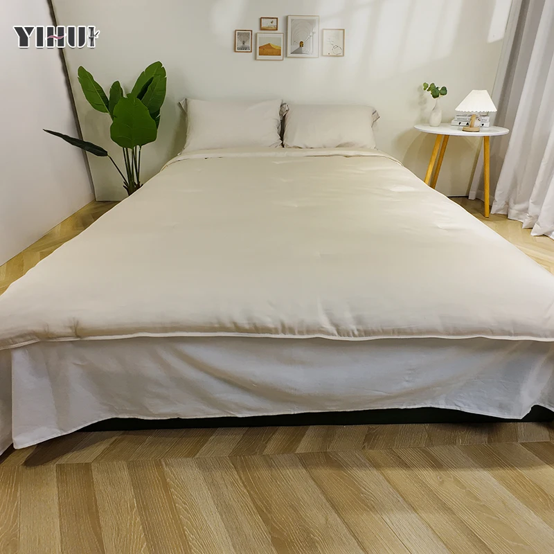 Bamboo Silk Duvet Factory Wholesale OEKO-TEX bamboo silk comforter  Luxury Solid Colors Quilt With Silk filling Super Soft
