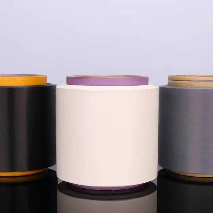 22D metallic oxide medium nylon filament conductive fiber for anti-static fabric making