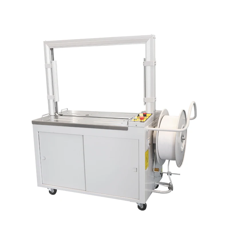 KZ-8060/D Hualian Semi Automatic PP PET Strap Belt Pallet Bundling Strapping Machine For Carton Case