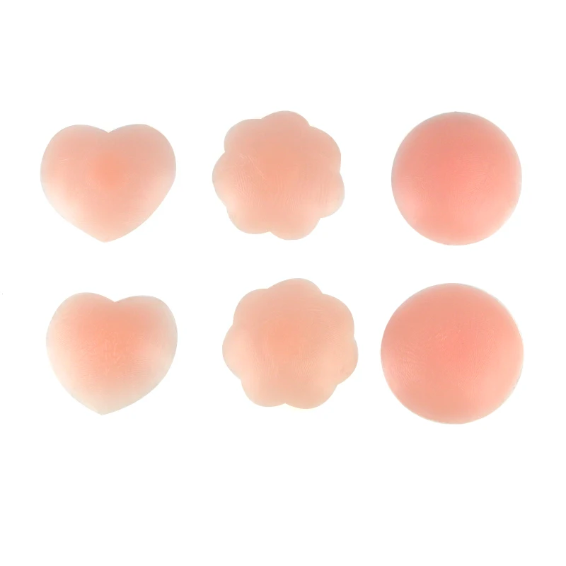 Adhesive Seamless Reusable Silicone for Sexy Women Packaging Case Pasty Nippies Nipples Nipple Cover Covers