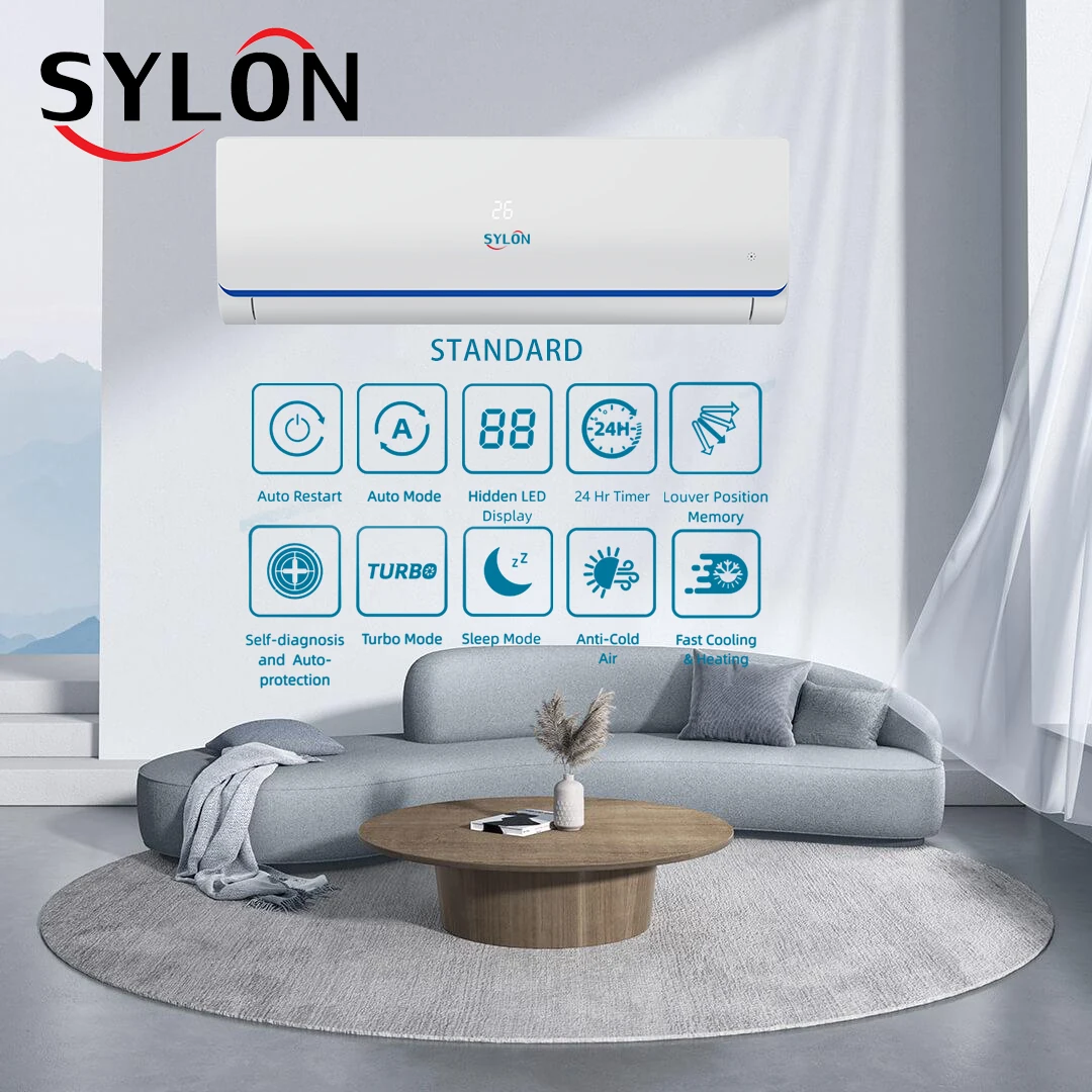 China Factory OEM A+++ Mini Split Air Conditioner and Heater Wall Mounted 18000Btu R410a R32 Gas Smart Aire Acondicionado