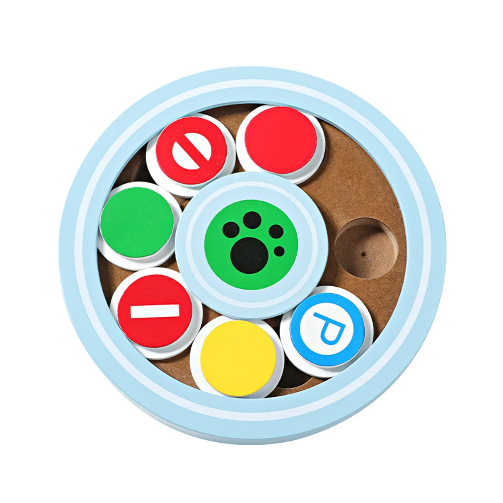 
Best Interactive Fun IQ Training Game Feeder Cat And Dog Wooden Puzzle Pet Toy 