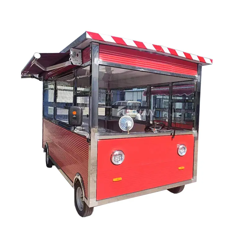 Commercial catering mobile kitchen ice cream cafe car food truck pizza oven