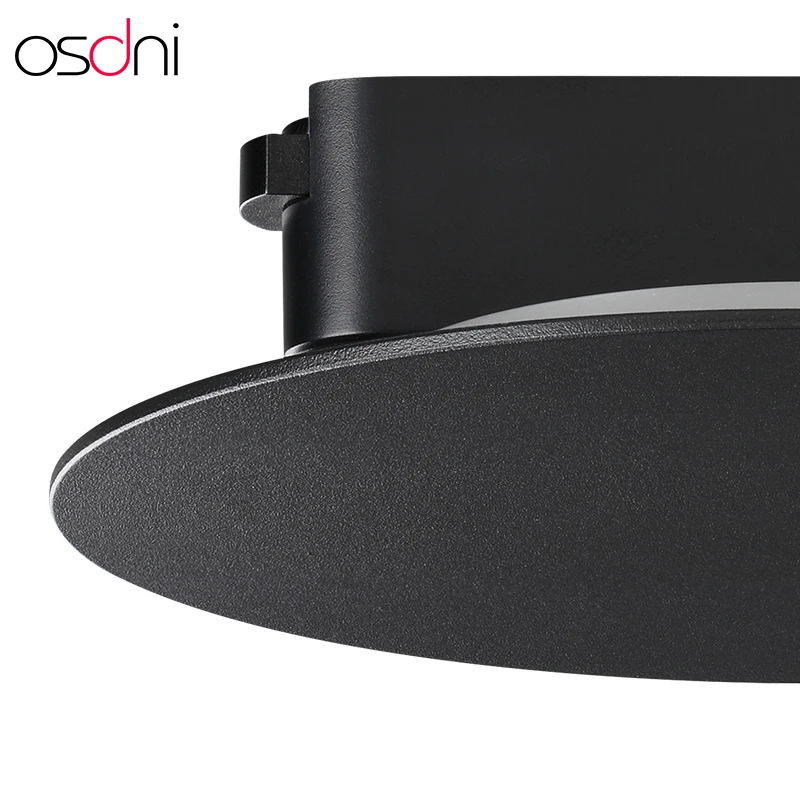 Slim Wall Magnetic Track Light System Round Suction Cob Adjustable Movable Moving Head Spot Led Aluminum Ceiling Track Light