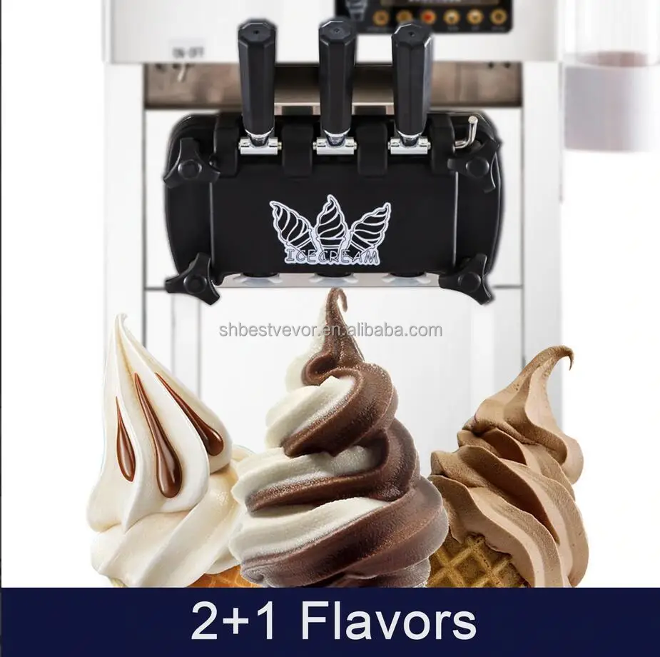 Wholesale 2+1 flavors in demand Soft ice cream machine ice cream machine price soft serve ice cream