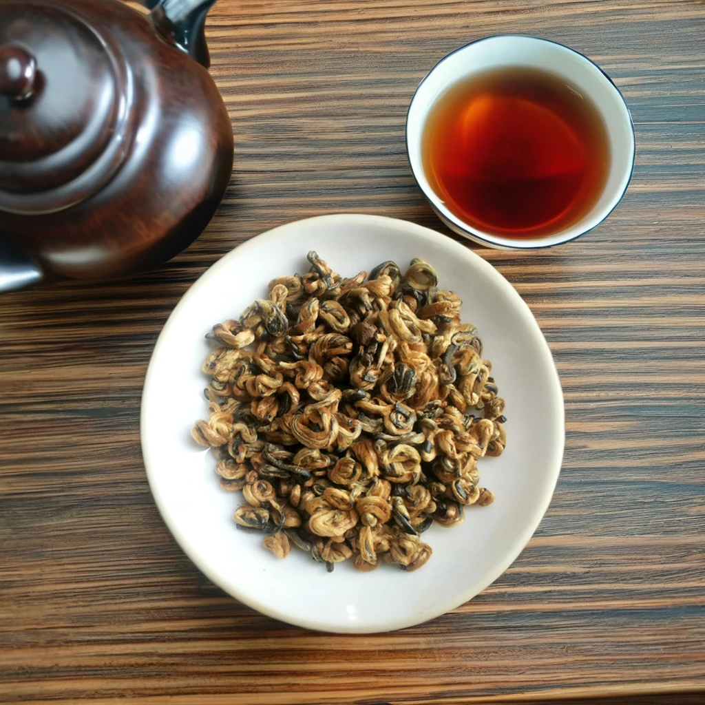 2024 Yunnan Factory Direct Black Tea in Bag Honey Potatoes Fragrance Golden Gong Wholesale Straight Leaf Form
