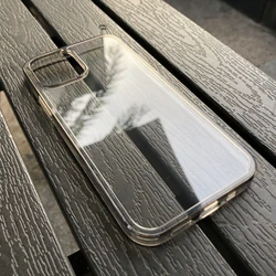 9H Tempered Glass Phone Case Cover Clear Glass Phone Back Cover For iPhone12/SE/14MAX Anti Yellowing Phone Case