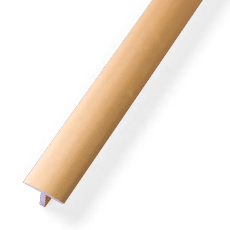 Foshan FSF Metal Decorated Profile T Shape Aluminum Floor Transition Trim Strips for Ceramic Tile Corner