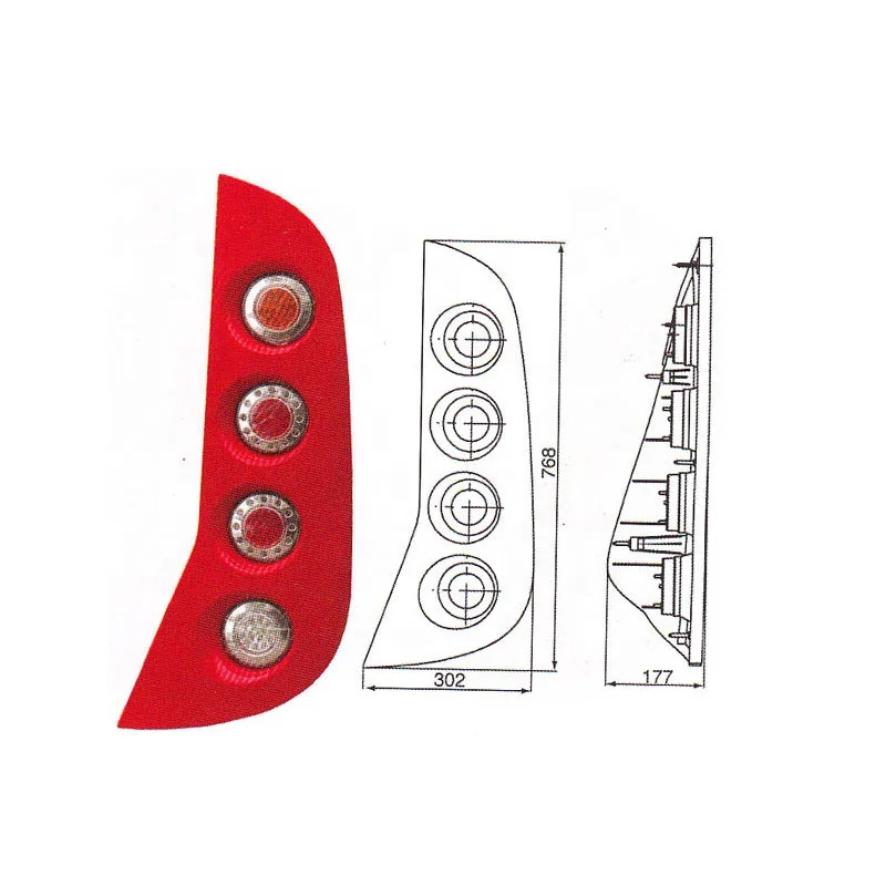 Bus tail lights/ rear lamp WG
