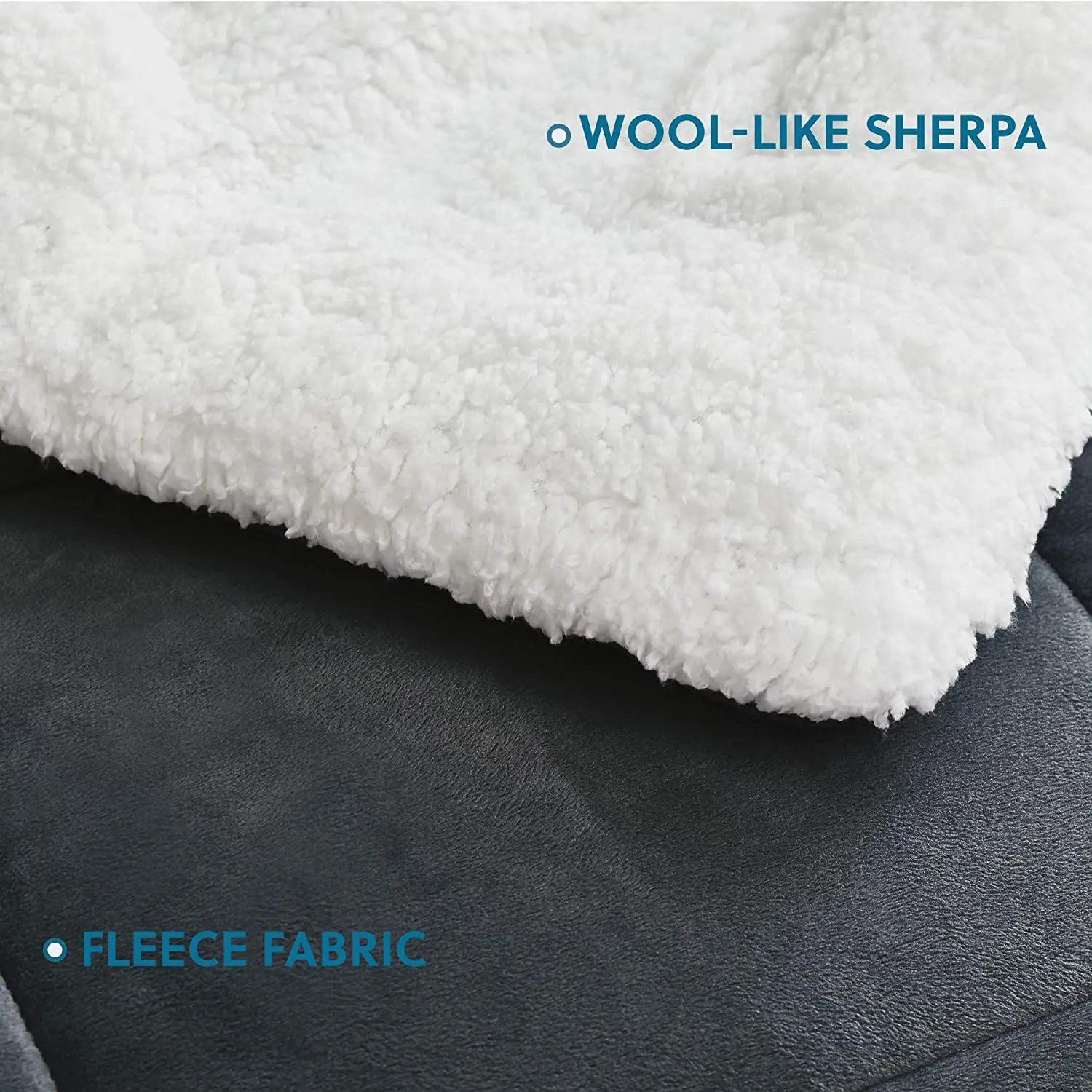 Reversible Two-sided Elegant Down Alternative Fluffy Comfort Plain Comforter