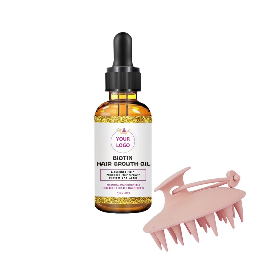60ml Biotin Oil Hair Growth Fast Hair Care Essential Oil Baby Hair Growth Oil Anti Loss Treatment