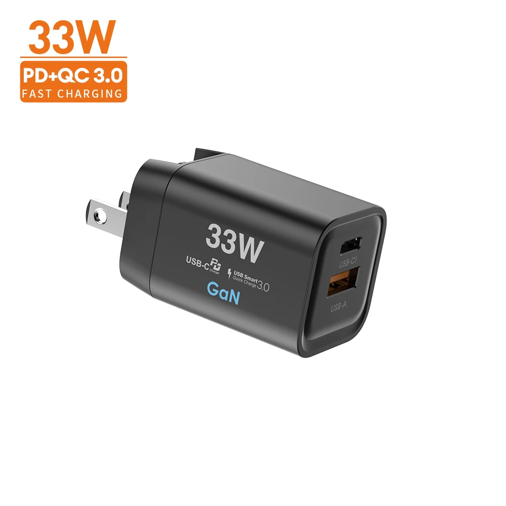 Brand New 33W Pd Qc3.0 Gan Usb-C Au Plug Wall Charger Mini Type C Laptop Charger Travel Charger Adapter For Acer