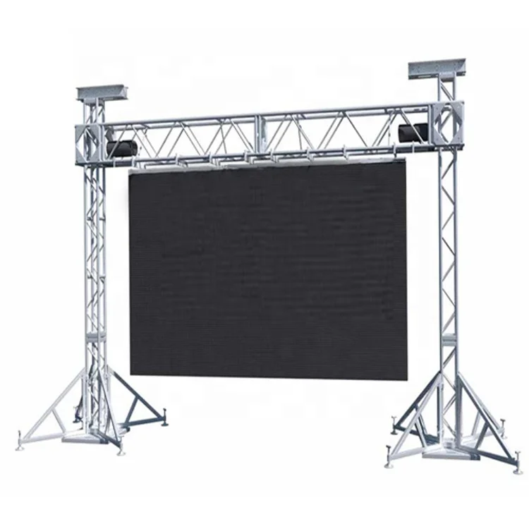 Outdoor 12 Inch Aluminum Lighting Truss Stand System With LED Screen